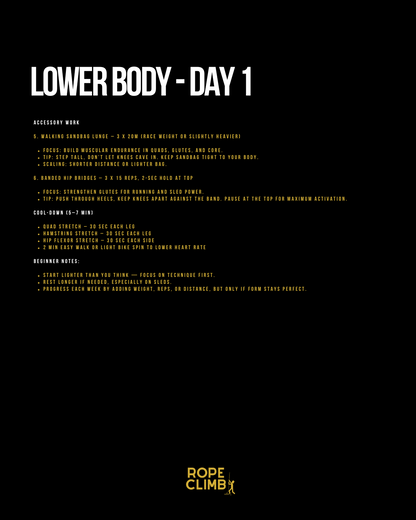 4 WEEK STRENGTH CYCLE - RACE READY